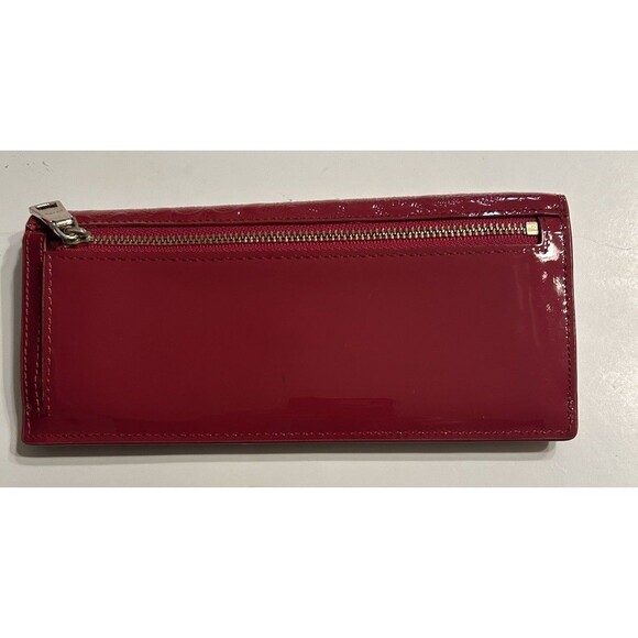 Coach Red patent Leather Logo Wallet 52458 - Picture 5 of 9